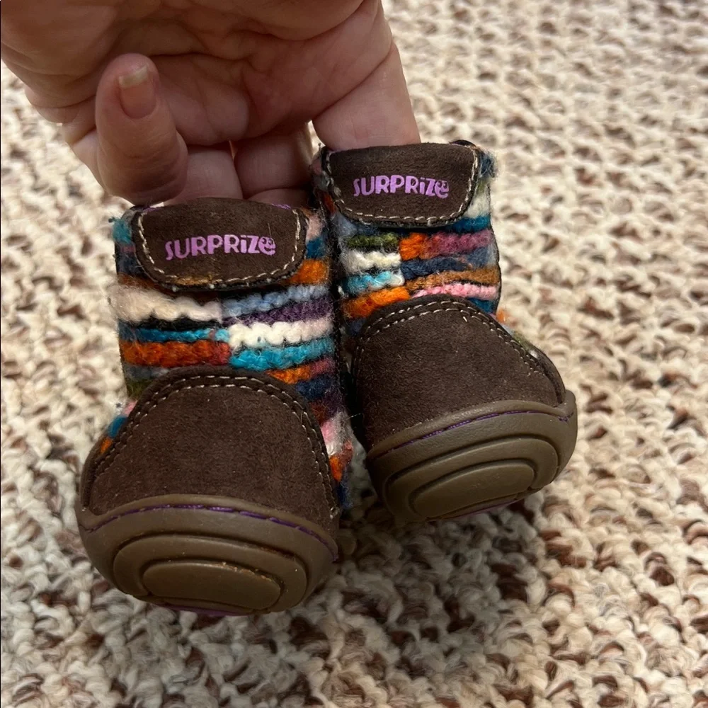 Baby girls Colorful Knit‎ Baby Boots